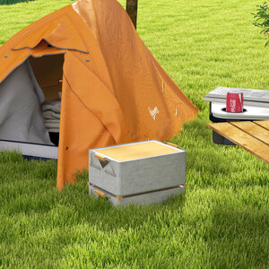 Outsunny Double Layer 1-2 Man Camping Tent, 2000mm Waterproof - Orange by Outsunny