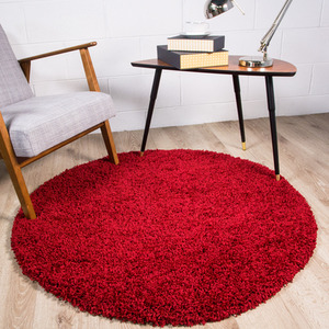 Soft Value Red Shaggy Area Rug by The Rug House