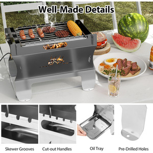 2-in-1 Camping Grill by Costway