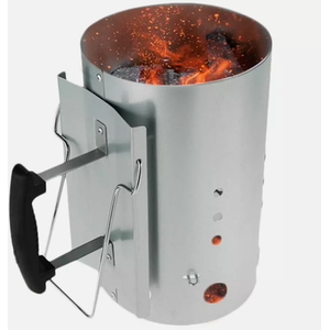 Barbecue Chimney Starter Quick Start - Silver by Garden Mile