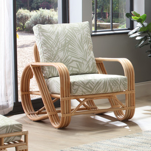 Pretzel Conservatory Furniture Suite 2 Seater and Chairs in Tropical - Neutral by Desser