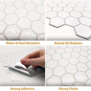 Walplus 3D Glossy Tile Stickers by WALPLUS