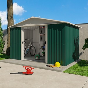 Yardmaster Metal Shed - Green / 303 x 2025 x 237cm by Yardmaster