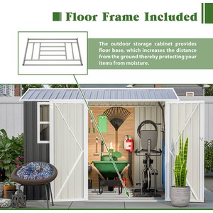 BIRCHTREE Garden Shed with Window - Anthracite / 8x6ft by BIRCHTREE