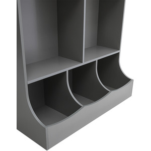 2-Tier Open Style Toy Storage Organizer with Bookcase by Livingandhome