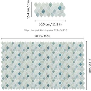 Glossy 3D Tile Stickers by WALPLUS