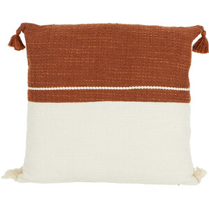 Arizona Cushion - Rust and White