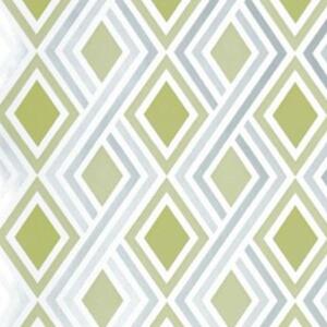 Halcyon Geometric Wallpaper - Green by Prestigious Textiles