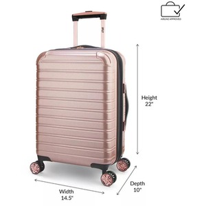 IFLY 3pcs Luggage Set Hardside Spinner Upright Rose Gold - Set - Rose Gold by IFLY