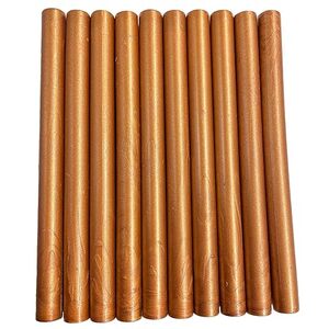 Pack of 10 Light Copper Shimmer Wax Sticks - Gold by Syntego