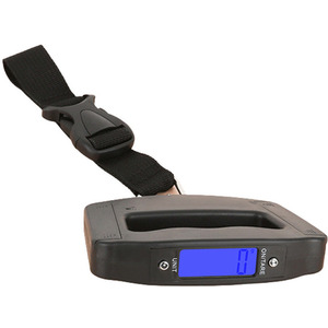 Travel Scale with Luggage Strap - Black