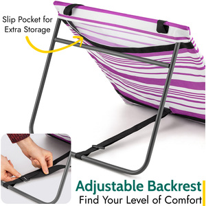 Folding Beach Mat with Adjustable Backrest by Trail