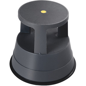 Step Stool Rolling Kick Stool - Black by Costway