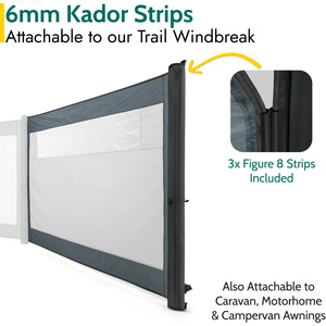 Inflatable Camping Windbreak - Grey / Single Extension ONLY by Trail