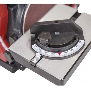 Lumberjack Belt and Disc Bench Top Sander Linisher Heavy Duty Cast Iron Base - Red by Lumberjack