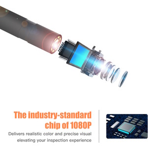 Inspection Endoscope Dual Lens 5.5mm Waterproof 1080P HD Borescope Camera - Black by UK Inspection Camera