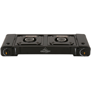 Odyssey Portable Camping Gas Stove Cooker Double - Black by Charles Bentley