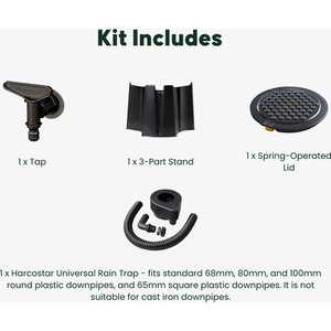 Harcostar Water Butt Kit - Black by Harcostar