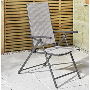 Rio 5 Position Garden Chair - Grey by Outdoor Essentials
