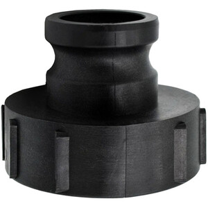 IBC S100x8 (3 Inch) Female Buttress to (2 inch) Camlock Adapter - Black by DNA PACKAGING LTD