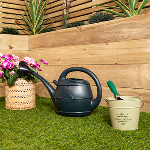 5L Ward Garden Watering Can with Rose - Green - Green by Samuel Alexander