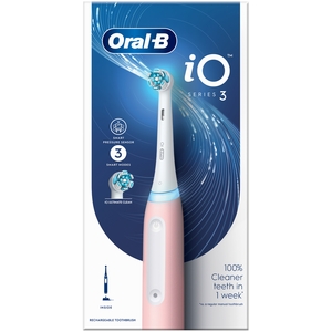 Oral-B iO 3 Pink Electric Toothbrush - Pink by Oral-B