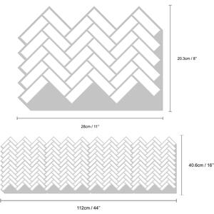 Walplus 3D Glossy Tile Stickers by WALPLUS