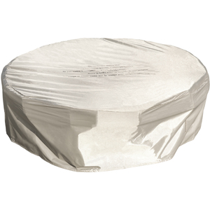 Round Stone Effect Low Gas Fire Pit - Brown by Teamson Home