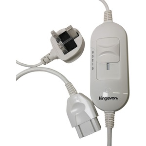 Electric Blanket Throw with Temperature Settings - White / 60cm by Samuel Alexander