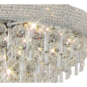 Alexandra Ceiling Pendant Chandelier 3 Tier 3Polished Chrome, Crystal - Polished Chrome