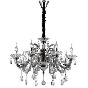 Colossal 8 Light Chandelier Smokey Finish, E14 - Smokey