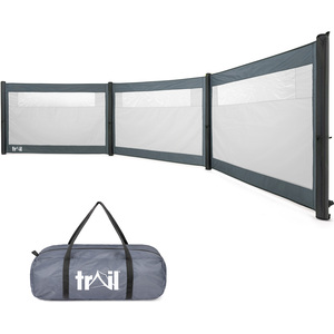 Inflatable Camping Windbreak - Grey / 3 Panel Windbreak by Trail