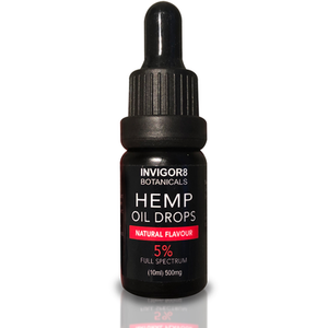 CBD Hemp Oil Drops - Black / Natural by Invigor8bottanicals