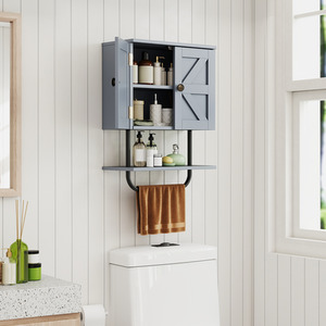 Bathroom Wall-Mounted Cabinet by Costway
