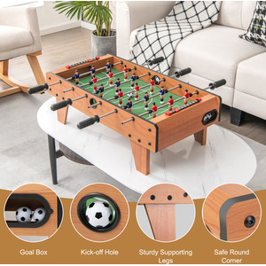 Soccer Game Toy Set - Brown by Costway