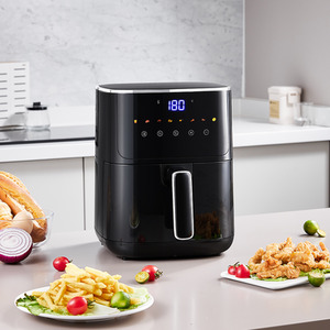 4.7L Smart Air Fryer with Touch Screen - Black by Livingandhome