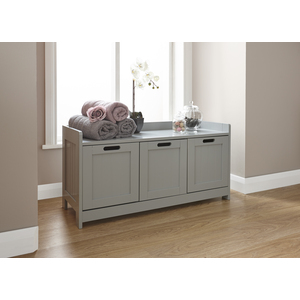 Colonial 3 Door Storage Unit - Grey by GFW