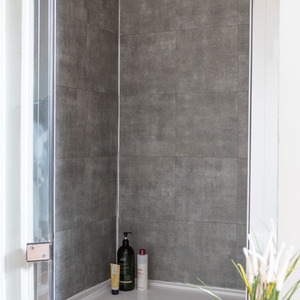 Solid Concrete Self Adhesive Wall Tiles - Grey by d-c-fix