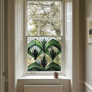 Baceno Art Deco Stained Glass Privacy Window Film by Creative Printing Solutions