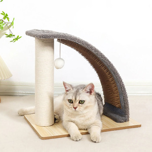Slope Shape Sisal Cat Scratching Post - Brown by Livingandhome