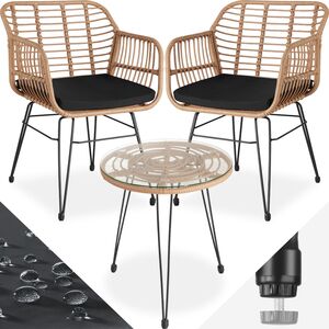 Molfetta Rattan Furniture Set - nature by tectake