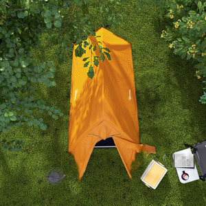 Outsunny Double Layer 1-2 Man Camping Tent, 2000mm Waterproof - Orange by Outsunny