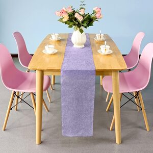 Hessian Table Runners - Lilac by Trimming Shop