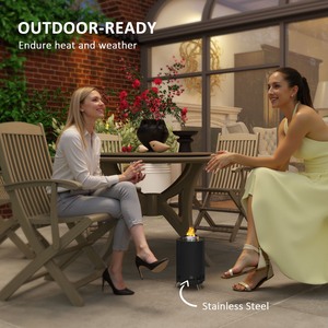 Outsunny Stainless Steel Smokeless Fire Pit 842-388 by Outsunny