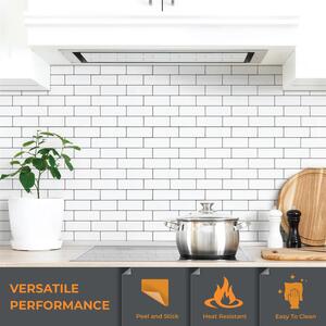 Glossy Retro 3D Backsplash Tile Stickers by WALPLUS
