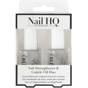 Nail HQ Strengthener and Cuticle Oil Duo - Clear