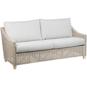 Dijon Rattan Conservatory 3 Seater Sofa in Pebble - Neutral by Desser