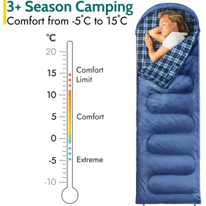 Premium Single Sleeping Bag - Blue by Trail