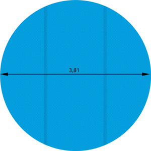 Pool Cover Solar Foil Round - Blue / 381cm by tectake