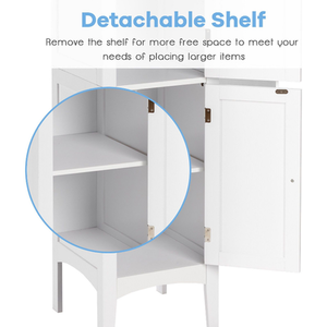 Bathroom Cabinet with 5-Tier Shelves by Costway